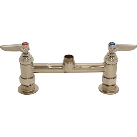 T&S Brass Faucet Base - Deck, 8" Ctr -0220-LN